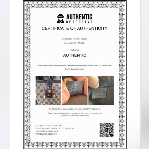 Gucci Sherryline GG canvas monogram tote COA - Picture 2 of 16